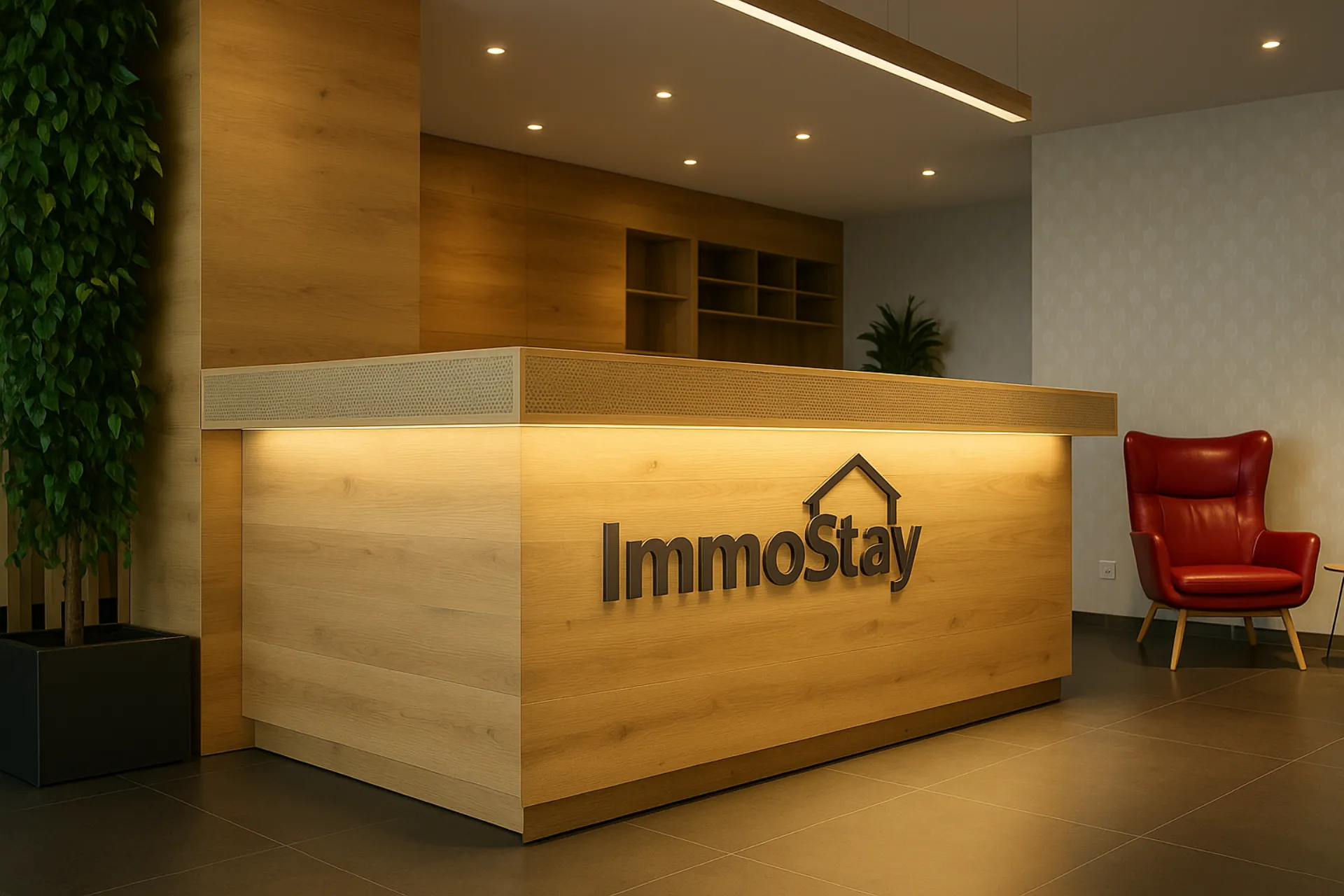 ImmoStay Empfangsbereich – professioneller Service für Eigentümer und Gäste