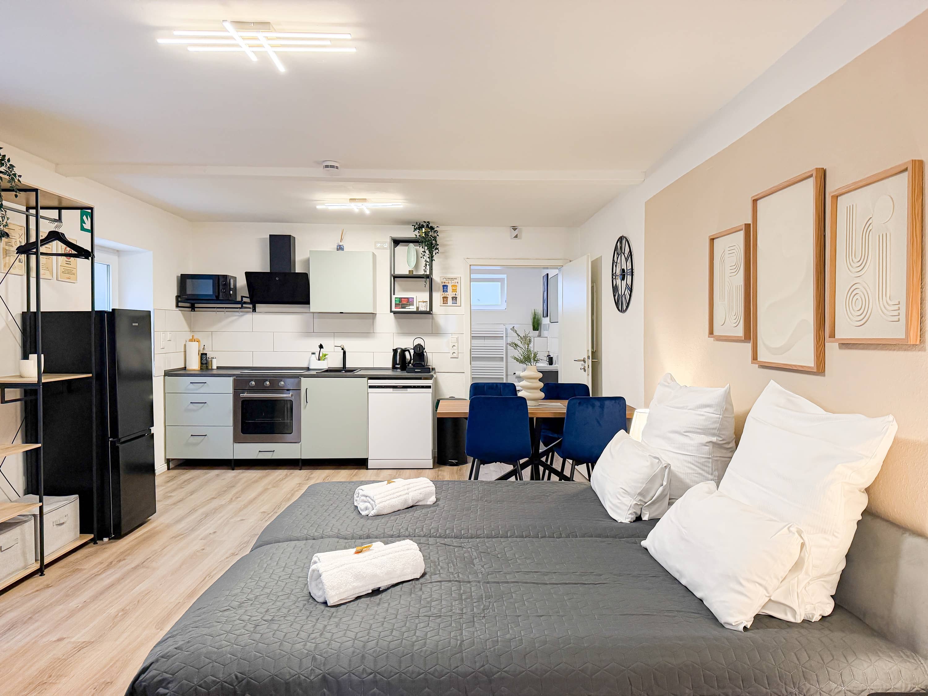 Ferienapartments Bremen-Nord Vegesack | Garten & Parkplatz